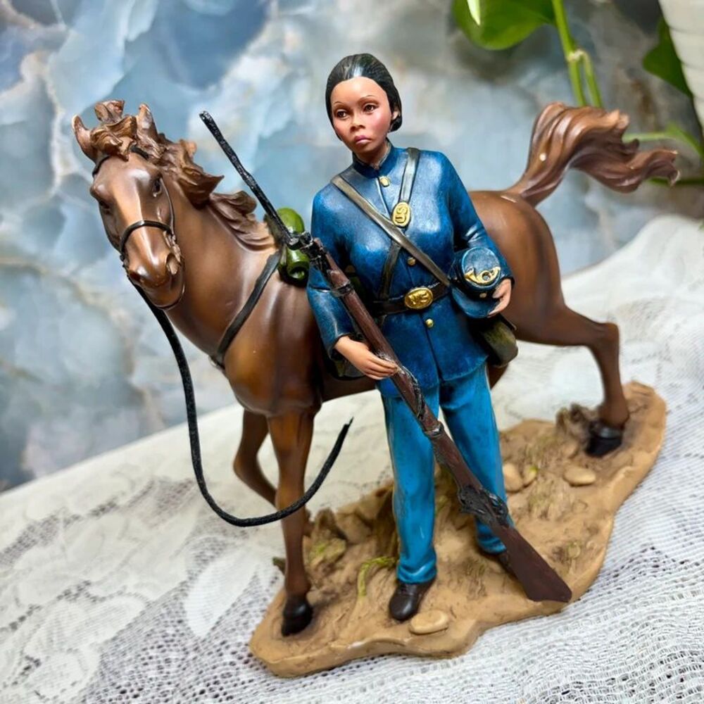 (Chipped) VTG Rare Collectible Kathy Williams Buffalo Soldier Limited Edition